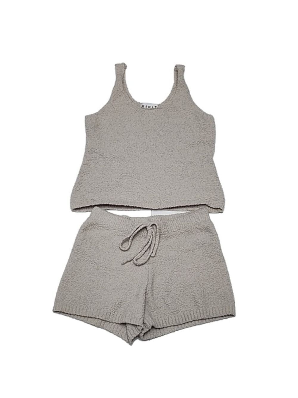 K.I.K.I.T TEDDY PAJAMAS SHORTS AND TANK SIZE SMALL